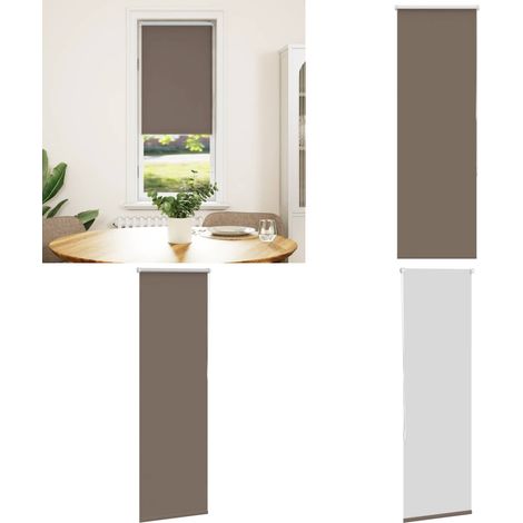 vidaXL Store enrouleur occultant café 55x130cm largeur du tissu 50,7cm (1/5)