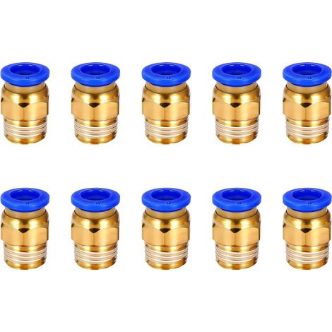 Raccord pneumatique IQS 10 mm 1/4" connexion rapide lot 10PCS (1/5)