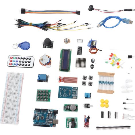 Kit de démarrage pour projets électroniques, kit d'apprentissage amélioré pour moteur pas à pas, accessoires de démarrage pour R3 (1/5)