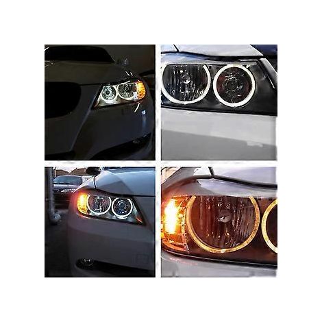Stück LED-Angel-Eye-Positionsleuchten, 20 W, Xenonweiß, Hochleistungs-LED-Licht für E90 3er-Serie (2006–2008)