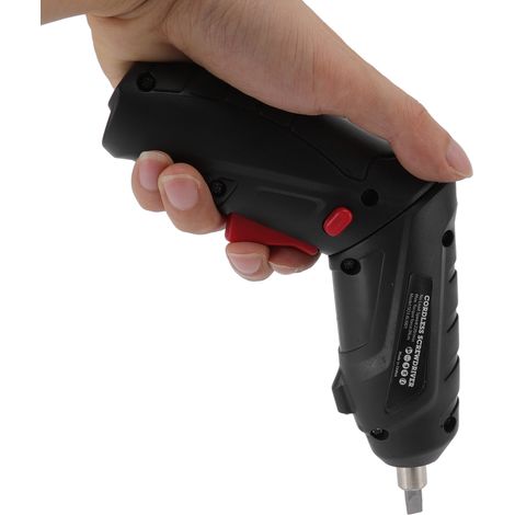 Chargeur multifonction sans fil tournevis électrique mini kit 47 pièces noir, avec boîte en carton et sachet express neutre, notice sans vitesse, batterie intégrée incluse (1/5)