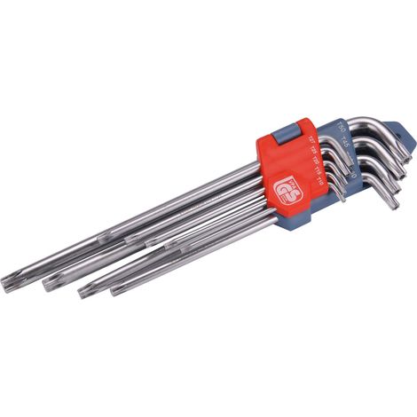 Chiavi a L EXTOL PREMIUM TORX estese, set da 9 pezzi, T10-50mm (1/3)