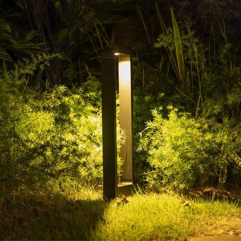 ALPINALUZ  Bolardo para caminos LED lámpara de pie para exterior "QUBO"10W IP65 (1/5)