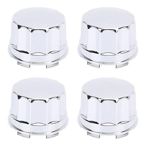 4pcs Caps de Moyeu de Roue de Pneu ATV, Couvercle de Capuchon de Moyeu de Roue de Finition électroplatée pour 8 Pouces 10 Pouces 12 Pouces 14 Pouces Roues en Alliage (1/5)