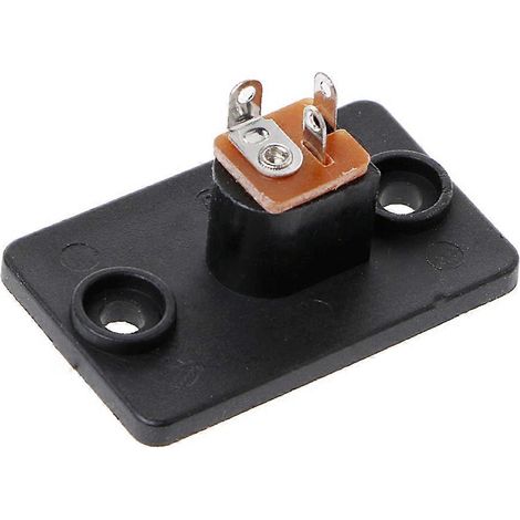 Panneau de prise femelle pour fiche jack cylindrique pour connecteur d'alimentation CC 12 V 5,5 x 2,1 mm P (1/4)