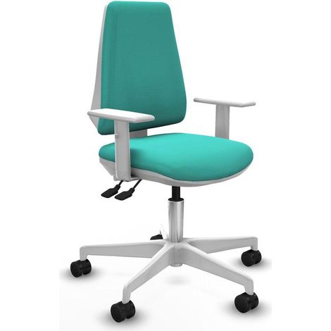 piqueras-y-crespo Silla Elche blanca cómoda de oficina