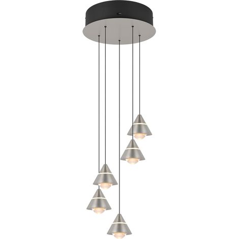 Suspension design Romeo Nickel 5 lumières - 337030507