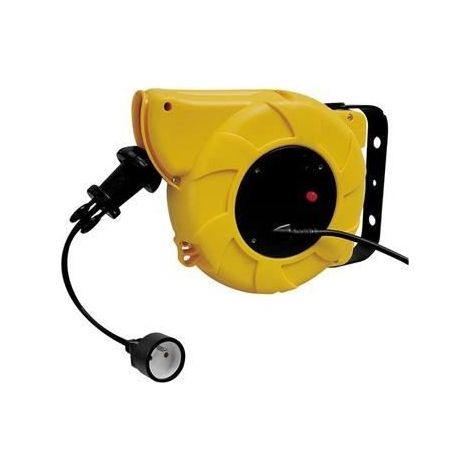 Enrouleur electrique 15m câble rétractable rallong