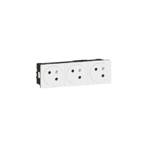 M45: Base DLP 3x2P+Z, conexión automática - 6 módulos, blanco, 16A-250V