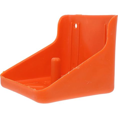 Mangeoire pour Bétail en Pe Orange, Support Robuste pour Brique à Lécher, pour Élevages Commerciaux et Domestiques, Compatible Bovins et Chevaux Plusieurs styles (1/5)