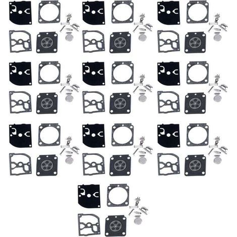 Kit de Réparation Carburateur 10 Pièces Joint Diaphragme RB-100 Compatible Stihl HS45 FS55 FS38 BG45 MM55 (1/4)