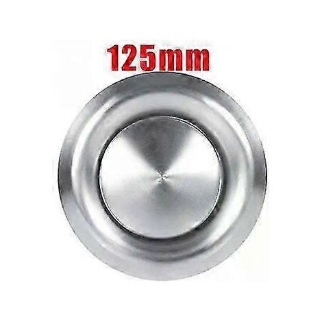 Grille d'aération ronde en acier inoxydable, 3 tailles, réglable, pour conduit de ventilation mural ou de plafond (Home-JXLGV) (1/5)