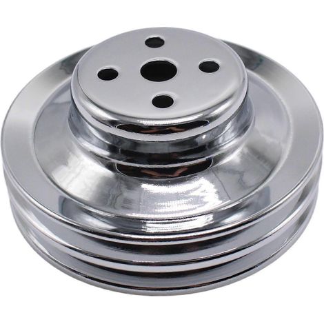 Poulie de pompe à eau robuste, installation facile, 2 gorges pour Ford 351W 260 (1/5)