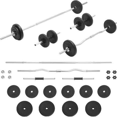 Langhantel- und Kurzhantel-Set 30 kg