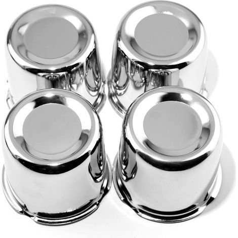 Lot de 4 cache-moyeux de roue 3,31" couvercles de moyeu OD 84 mm H 77 mm, acier au carbone cache-moyeux de roue adapté pour voitures de tourisme véhicules tout-terrain remorques camions (1/5)
