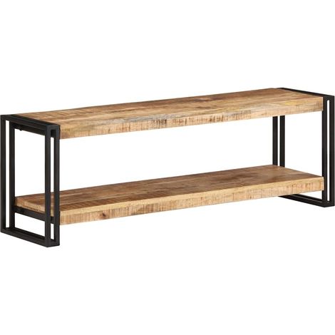 TV-Schrank 120x30x40 cm Raues Mangoholz
