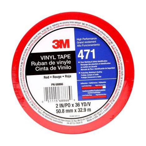 3M 471R50IW Ruban adhésif PVC rouge (L x l) 33 m x 50 mm 1 pc(s) Q139922 (1/5)