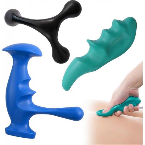 Outil de massage manuel des points de déclenchement et protège-pouce pour massage des tissus profonds du corps entier. L'ensemble comprend 1 protège-pouce vert.-AquaForge (1/5)