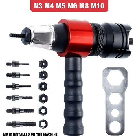 Elektrische Nietpistole M3-M10, automatische Nietpistole, Stecknietpistole, elektrische Nietpistole, Umrüstkopf (1/4)