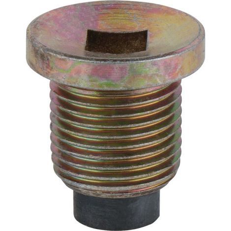 KS Tools Ölablassschraube, Innen4kant 8mm, M18x1,5x22mm, 10er-Pack - 430.1161