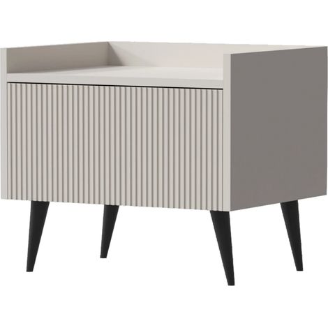 AX LIVING Nachttisch Modern Acaddo – 52 cm Breite, Design Kaschmir