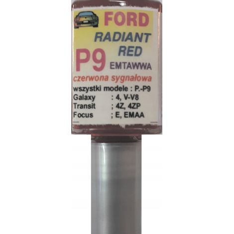Retouches de peinture rouge éclatant pour Ford P9 (rayures) (1/5)