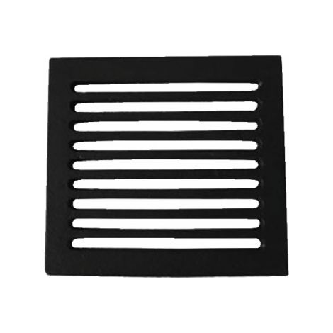 Diff – Grille en fonte pour cheminées 235x235mm – Ventilation optimale pour poêles à bois – Épaisseur 10mm – Poids 2.7kg