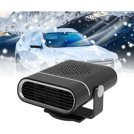 Chauffage de voiture 12v 150W, anti-buée et dégivreur, Dégivreur de voiture avec prise allume-cigare rotative à 360 ° pour camping car van truck (1/4)