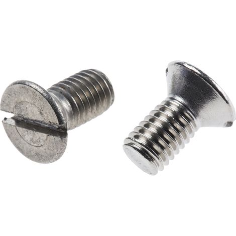 Vis à métaux RS PRO M8 à tête Fraisée fendue en Acier Inoxydable, 16mm ( Prix pour Sachet de 25 )