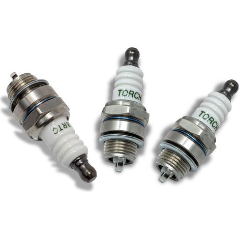 3 bougies d'allumage, jeu de bougies de rechange TORCH L8RTC, adapté aux outils de jardin Atika, par ex. B. Atika ELB 52 et bien d'autres