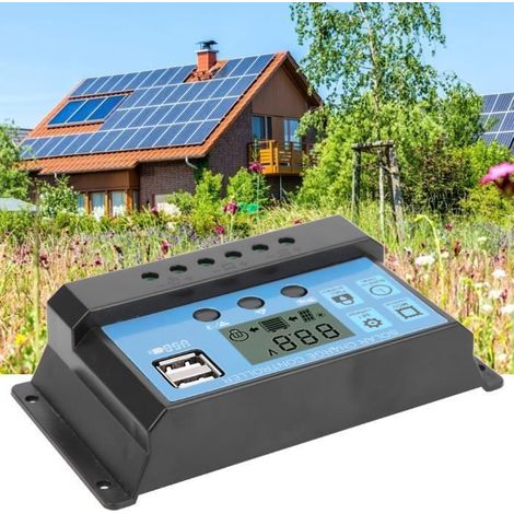 Blue Automatic Pwm Solar Regulator Controller Off Grid Solar System Outdoor Led Electronique Micro-Controleur KIT REGULATEUR (1/4)