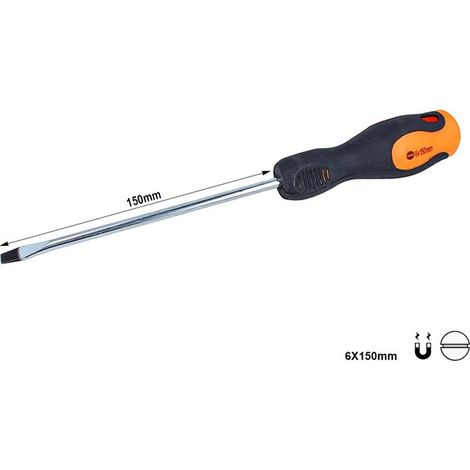 Cacciavite a Taglio 6X150mm Con Punta Magnetica