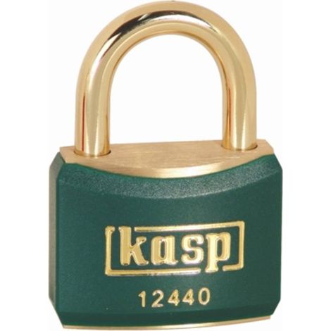 KASP K12440GREA1 CADENAS EN LAITON DE COULEUR 40 MM S'ENTROUVANT VERT