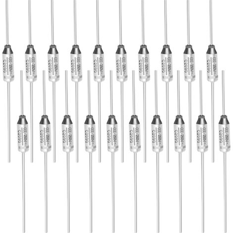 20 Pcs 10A 250V Fusibles Thermiques 121 Degré Celsius Coupures Thermiques (1/5)