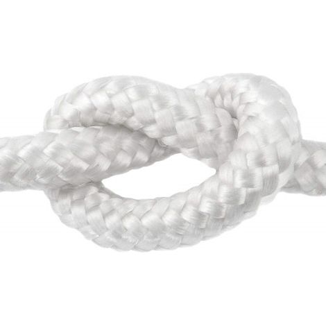 Cuerda de polipropileno trenzada 20 Metros 4 mm Blanco (1/3)