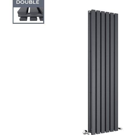 NRG 1800 x 410mm Vertical Designer Radiator Double Rectangular Panel Modern Central Heating Anthracite (1/4)