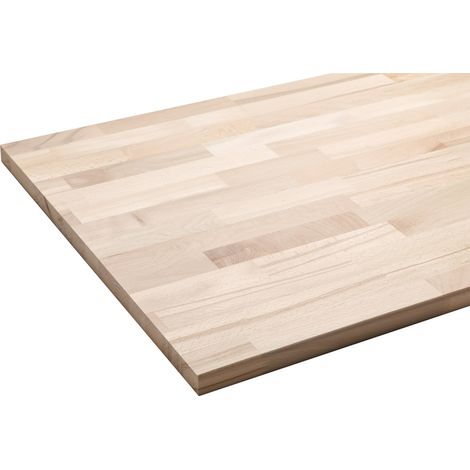 Arbeitsplatte Buche massiv 240 x 60 x 2,7 cm geschliffen Tischplatte