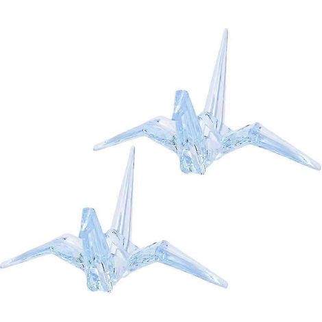 Décoration de grue en origami acrylique pour enfant, lot de 4 pièces, idéale pour un anniversaire. (1/5)