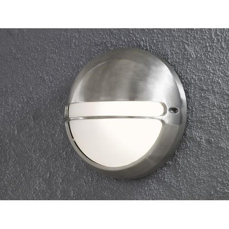 Dimmbare Außenwandleuchte TORINO Aluminium / Acrylglas opal, Ø 26cm (1/4)