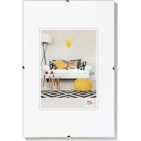 Cadre Photo Verre clair 20 x 25 cm sans Cadre Porte-Tableau RB025K (1/5)