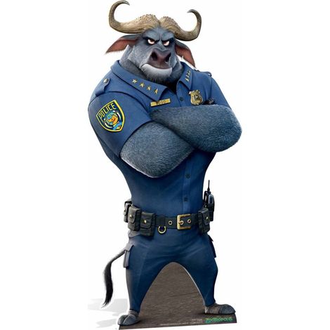 Figurine en carton Zootopie - chef Bogo le Buffle Hauteur 192 cm (1/5)