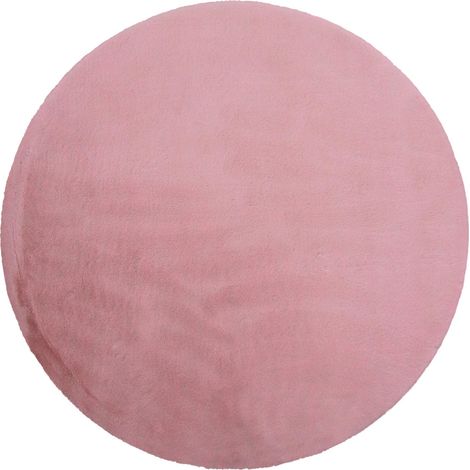 Mömax Kunstfell Caroline 5 Altrosa Ø ca. 120cm