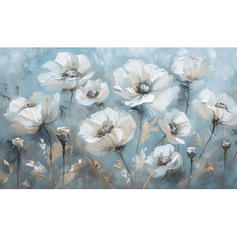 Cache radiateur, Cache, Tapis de radiateur magnétique, Fleurs, 60x100 (1/3)