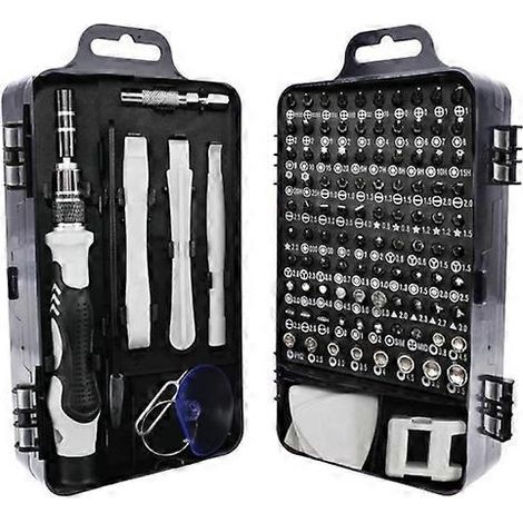 Kit de tournevis 117 en 1 pour le démontage de consoles de jeux vidéo