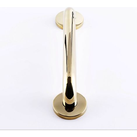 Poignée de sécurité dorée de 40 cm pour baignoire, WC et douche-AquaForge (1/4)