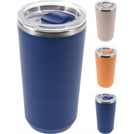 Mug isotherme de 420 ml en acier inoxydable pour café et thé (1/2)