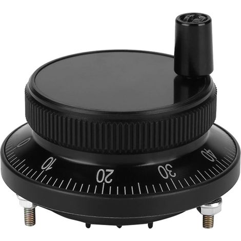 5V 60MM Hand Wheel Pulse Encoder Mill Router Manual Control For CNC System (Black)