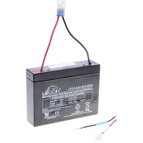 Jardiaffaires – Batterie voiture 12V 2,8Ah AGM sans entretien – Dimensions 132x32x98mm – Pour tondeuse autoportée Mc CULLOCH et HUSQVARNA