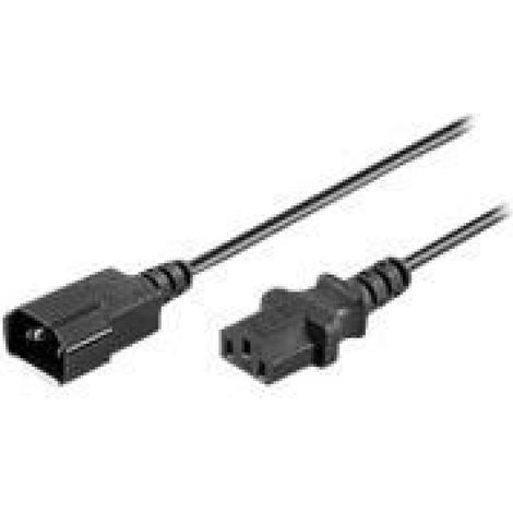Rallonge Câble Alimentation - IEC 320 C13 Femelle vers C14 Mâle - 50 cm - Pour Équipements Informatiques et Électroniques