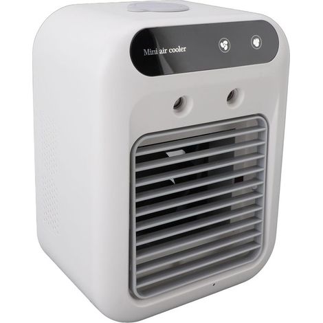 Tragbare Klimaanlage, professionelle und effiziente Kühlung mit 3 Geschwindigkeitsstufen, langlebiger Verdunstungsluftkühler, 500-ml-Wassertank, kleiner Luftkühler (1/5)